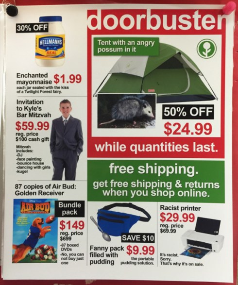 fake black friday flyer
